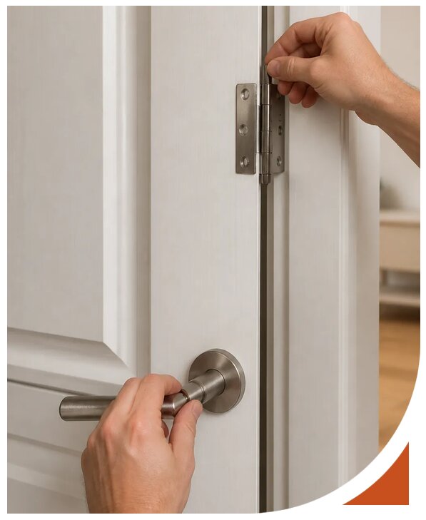 Ремонт замка входной двери после попытки вскрытия в Мурманске